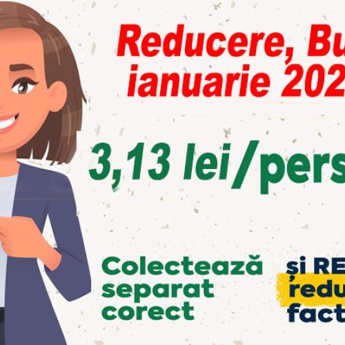 Buzoienii încep anul 2025 cu reduceri la factura de salubritate