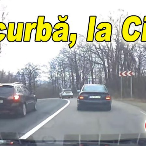 Depășire incredibilă filmată pe dealurile de la Ciuta