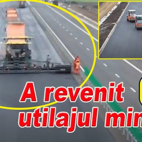 Muncitorii lui Umbrarescu se grăbesc să finalizeze autostrada Râmnicu Sărat - Focșani înainte de sărbători