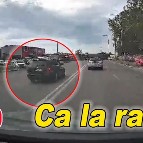 Incident rutier surprins pe Șoseaua Brăilei