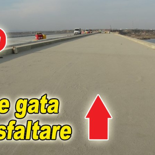 Avans important al lucrărilor la marele pod-autostrada peste râul Buzău