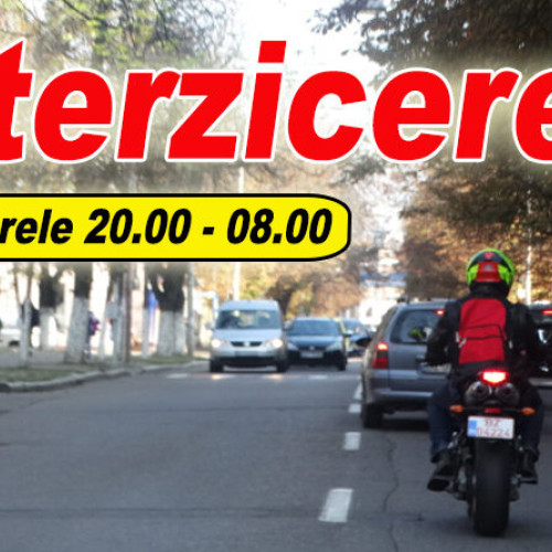 Motocicletele interzise la circulație noaptea în Alexandria