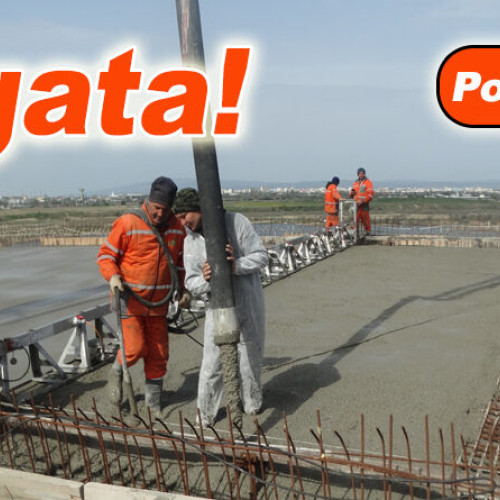 Podul A7 peste râul Buzău aproape finalizat