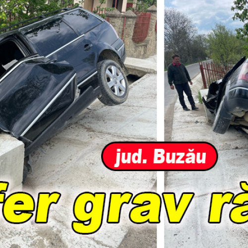 Accident grav pe drumurile din apropierea Săruleștiului
