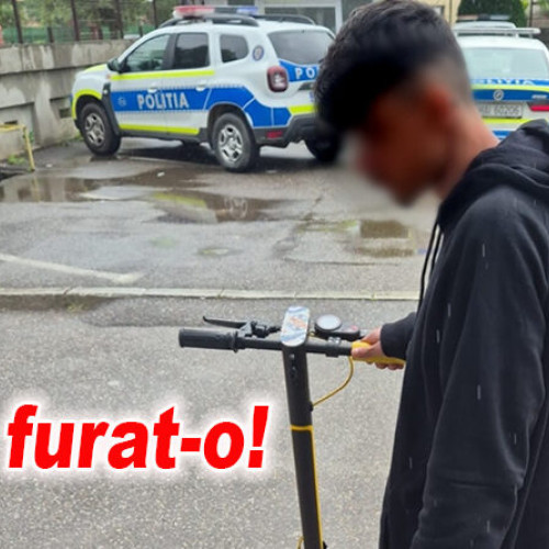 Tânăr din Buzău, prins după ce a furat o trotinetă electrică