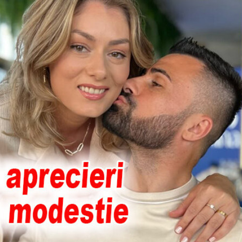 Madălina Cretu, soția fotbalistului Valentin Cretu, primește aprecieri pentru modestia ei