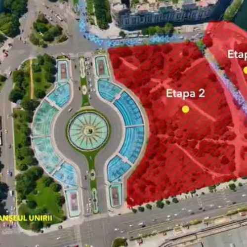 Încep lucrările de refacere a planseului Unirii în București