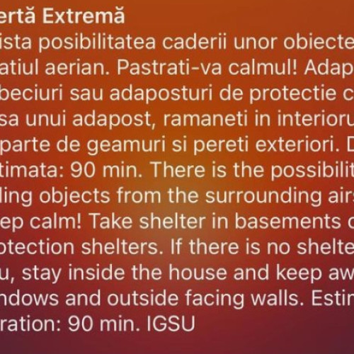Mesaj de avertizare pentru locuitorii din zona de frontieră cu Ucraina