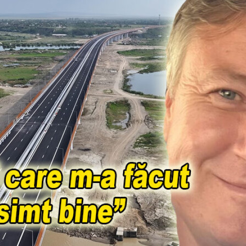 „Azi am trecut pentru prima dată peste noul pod peste Buzău”