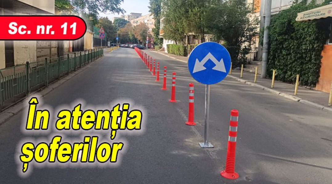 Gata, nu mai e nicio mașină parcată în fața Școlii nr. 11