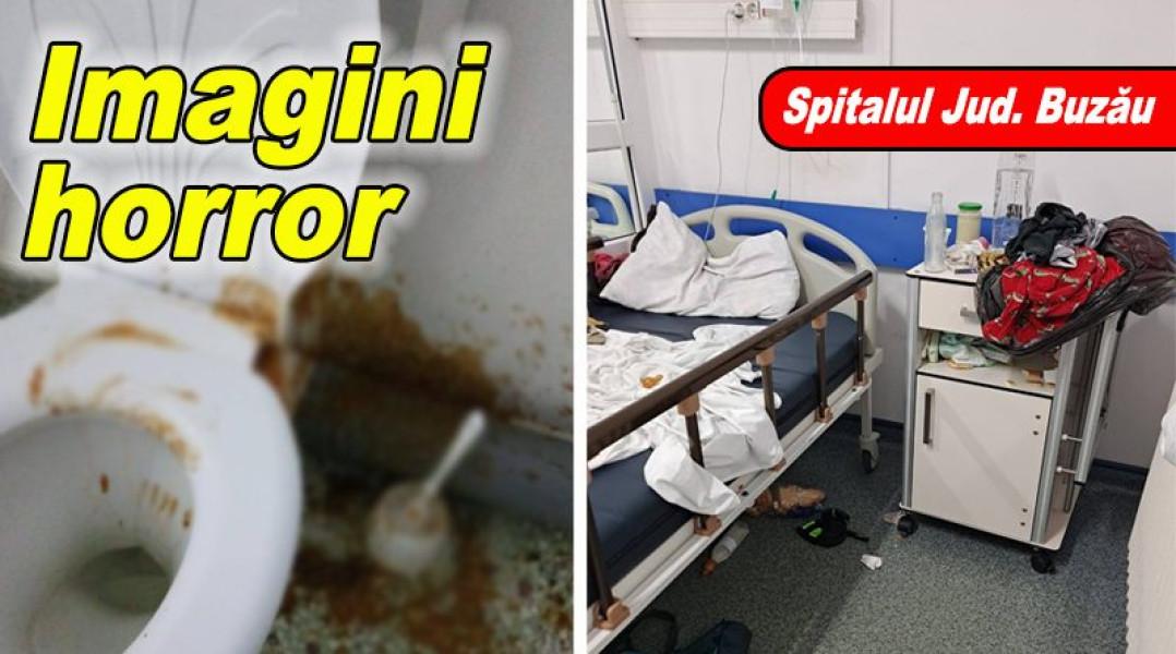 Imagini cu „dezastrul” lăsat de o pacientă de la Pediatrie, pe grupul Buzau Online