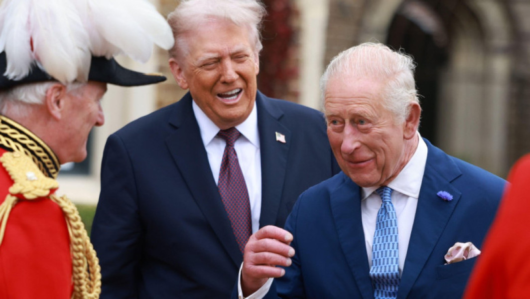 Donald Trump și Melania, primiți la Castelul Windsor de regele Charles al III-lea