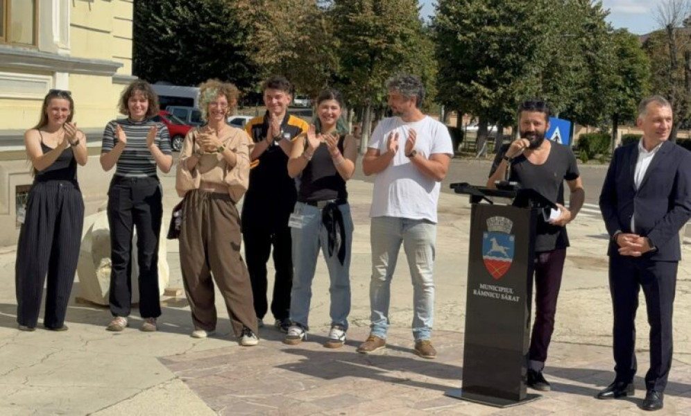Tabăra națională de sculptură la Râmnicu Sărat a prezentat primele opere de artă