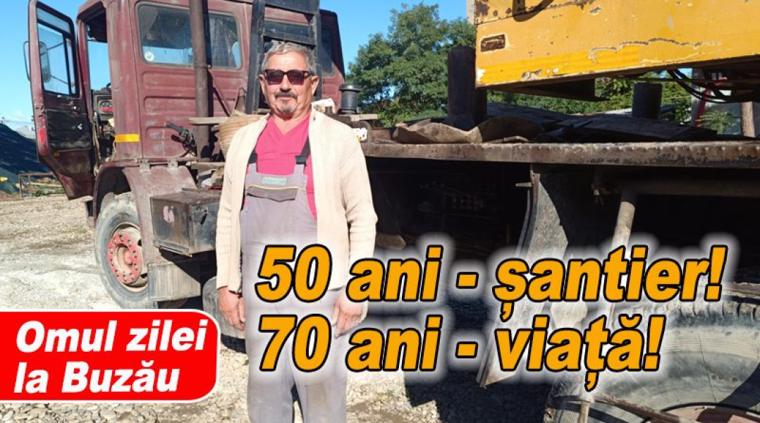 Antonel Budău sărbătorește 50 de ani de muncă neîntreruptă la Concas Buzău