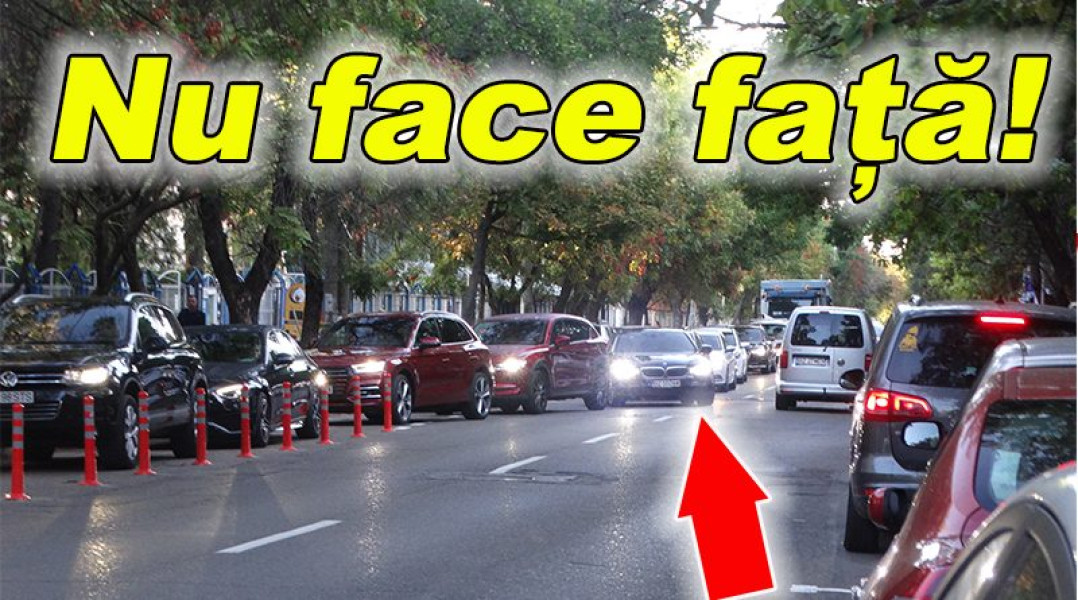 Pista Stop&Go de pe Spiru Haret întâmpină blocaje din cauza traficului intens